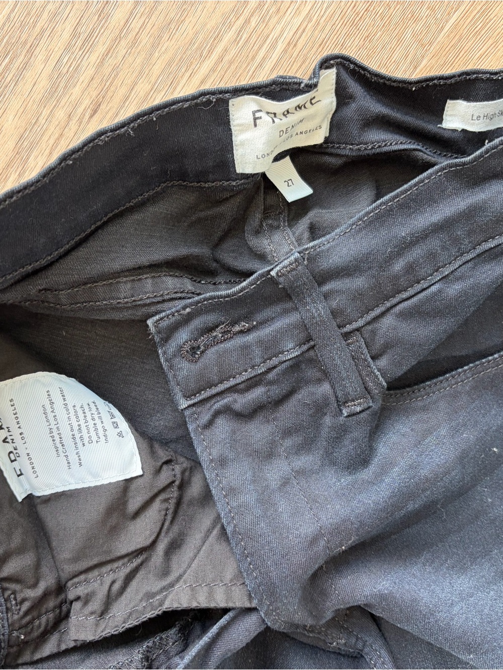 Frame Denim Black Women's Skinny Jeans - Picture 4 of 5